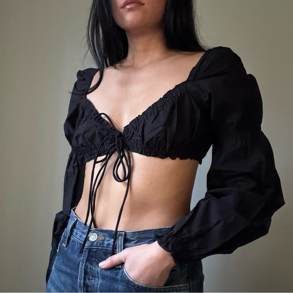 Black Crop Top